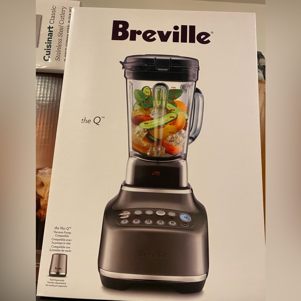 Breville Blender with Silver and Black Features